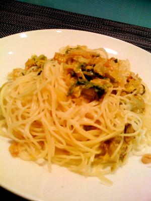 白菜パスタ　簡単編♪