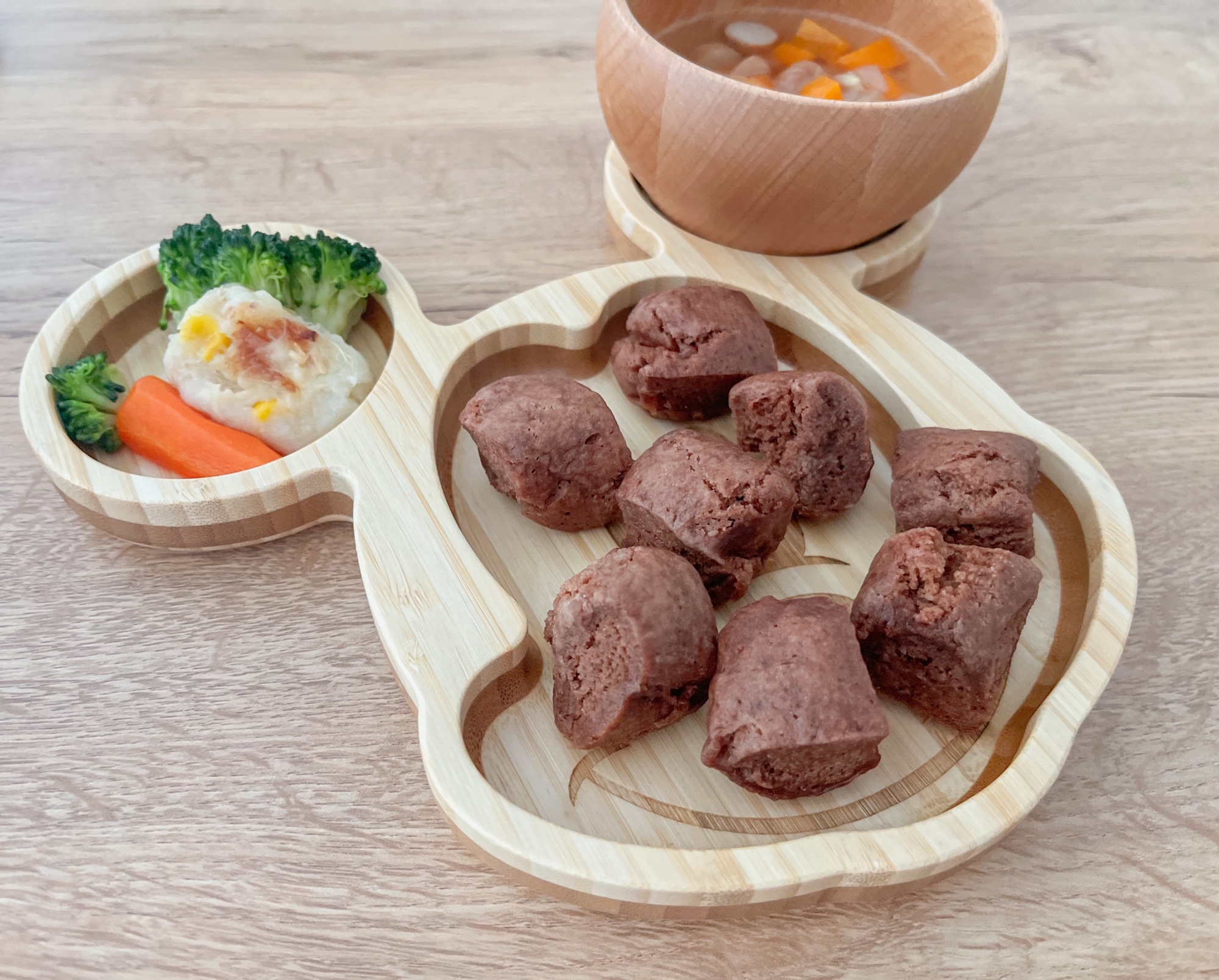 電子レンジで簡単!米粉のココア蒸しパン