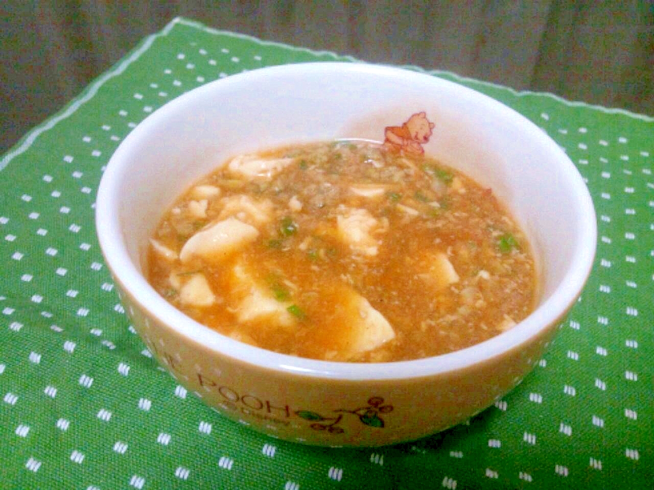 i@iなんちゃって麻婆豆腐スープ
