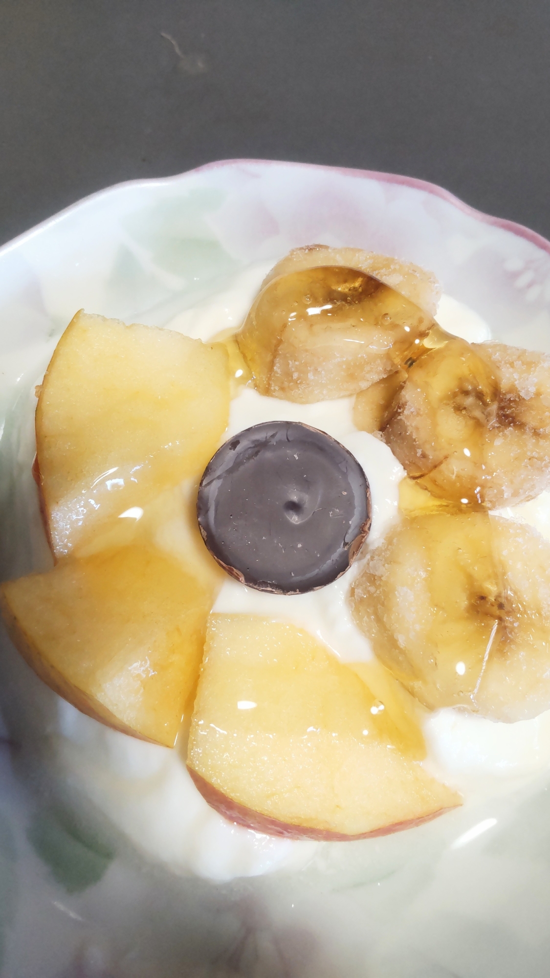 りんごバナナ&チョコのヨーグルト
