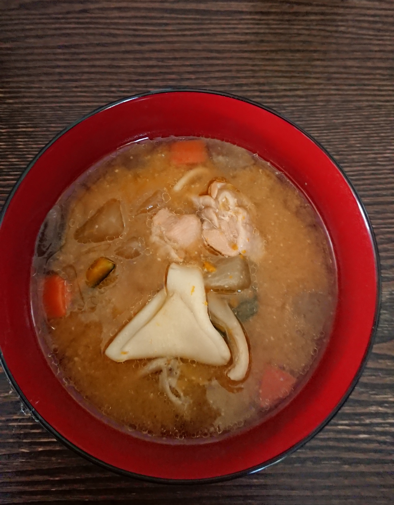 ほうとう切り落とし野菜たっぷり味噌汁