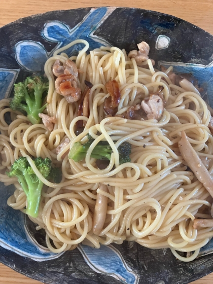 塩麹で！鶏肉のスパゲティ