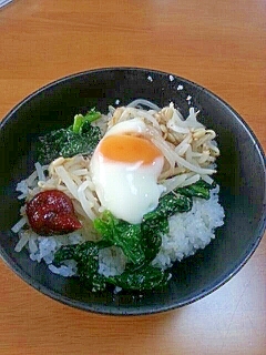 残り物の惣菜で!簡単ビビンバ