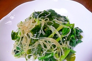 ほうれん草と春雨の和え物