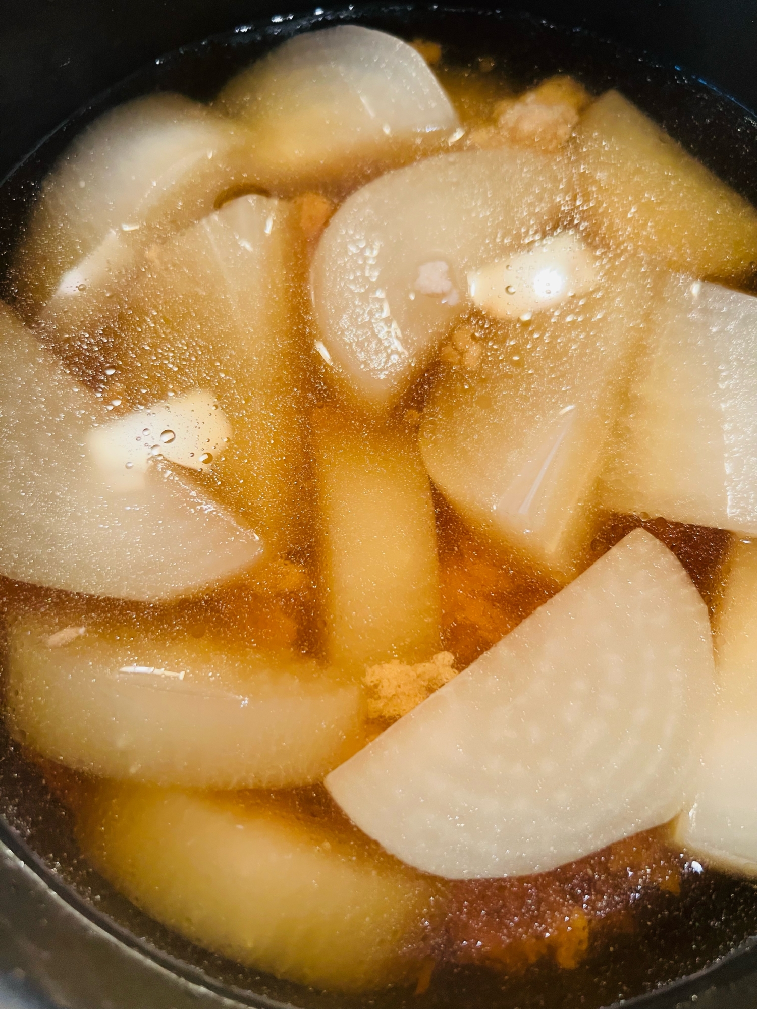 夏に美味しい！冷たい大根の鶏そぼろ煮