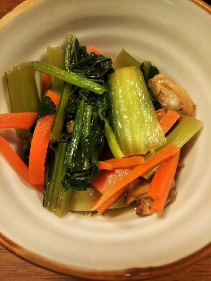 あさりと小松菜の炒め煮
