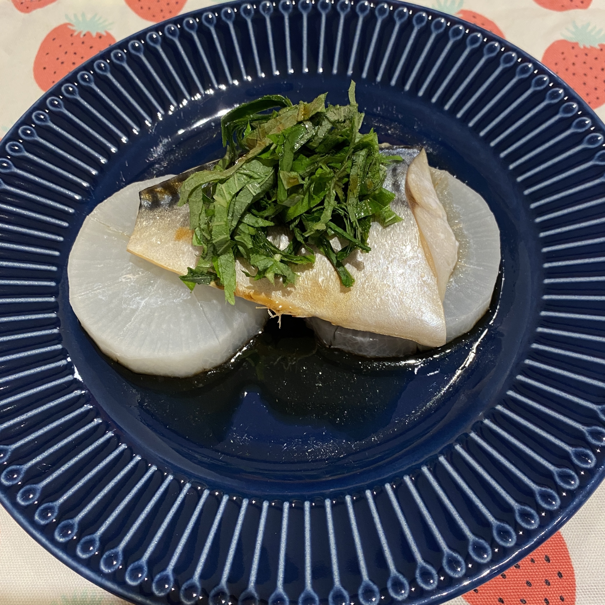 簡単☆塩サバと大根のさっぱり蒸し