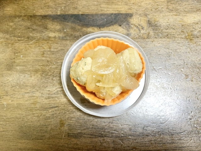 お弁当レシピ　鶏団子の生姜焼き