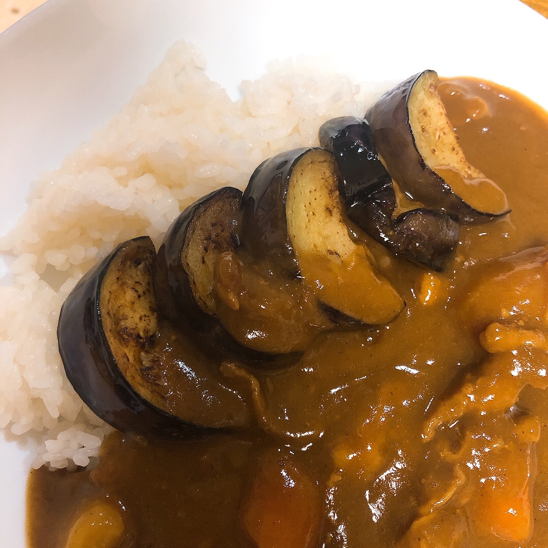 カレーライスにトッピング！ナスのソテー