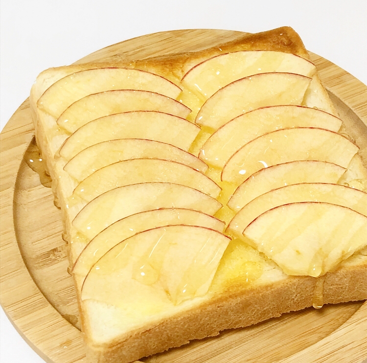 【簡単】はちみつバターのりんごトースト