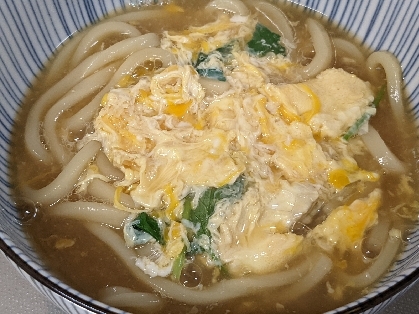 ふんわり卵とネギのうどん