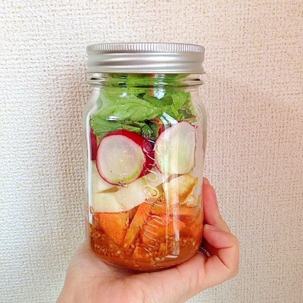 ヘルシー 瓶詰めラディッシュサラダ ジャーサラダ レシピ 作り方 By Mi8045 楽天レシピ ヘルシー 瓶詰めラディッシュサラダ ジャーサラダ レシピ 作り方 By Mi8045 楽天レシピ