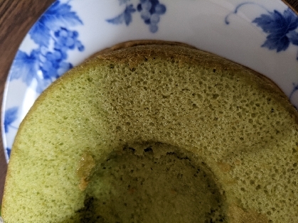 【卵1個】抹茶のミニシフォンケーキ