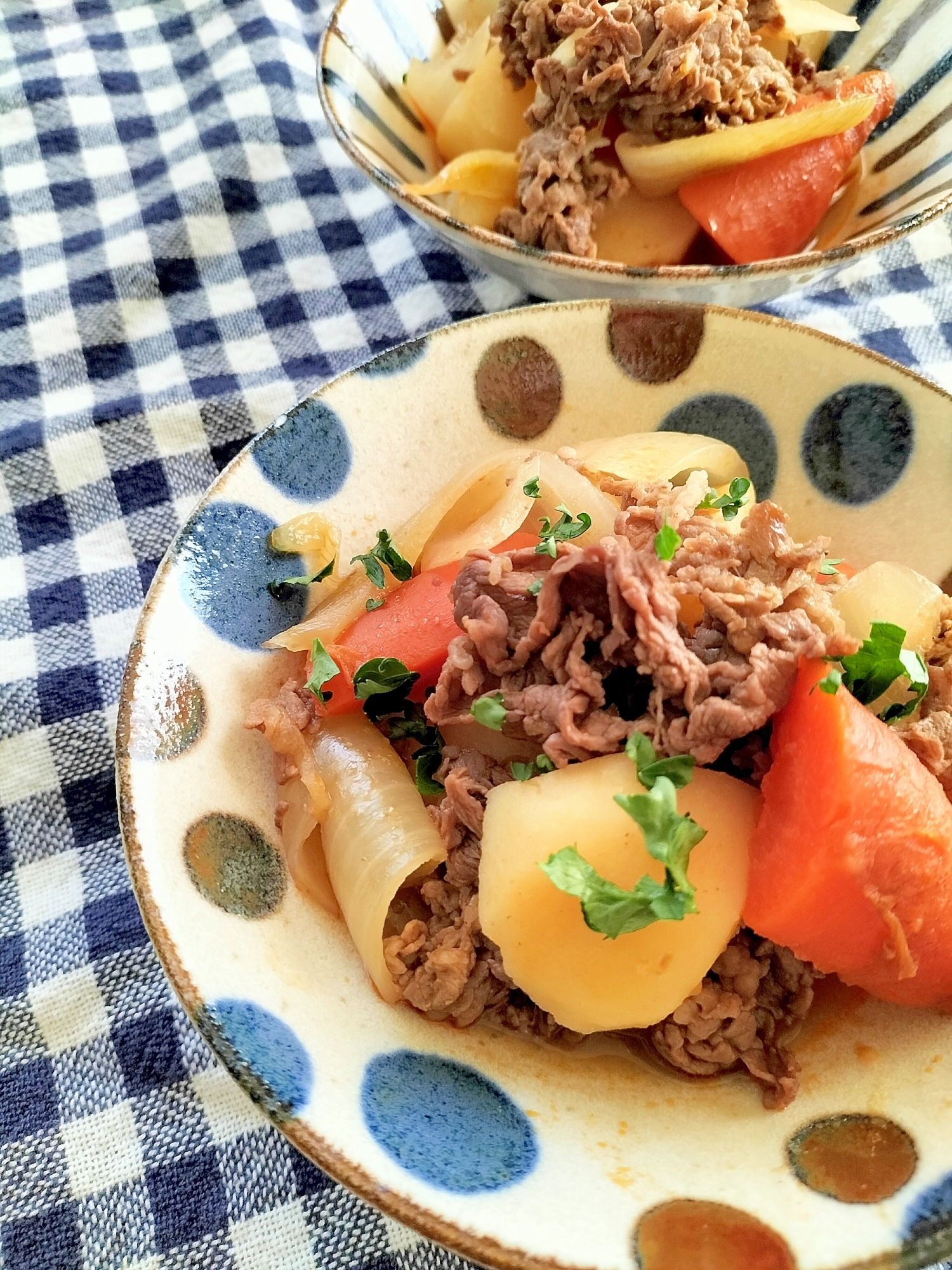 キム肉じゃが♪（程よく甘辛が美味しい）