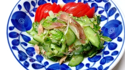 こんにちは♪
水菜がなくて、レタスの千切りで作りました。
茗荷、おいしいですね。
ごちそうさまでした(*^^*)