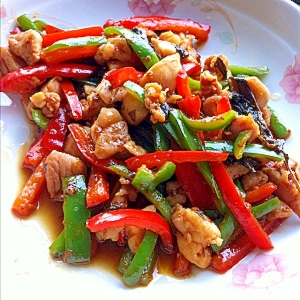 タイ風!鶏肉とピーマンのバジルいため