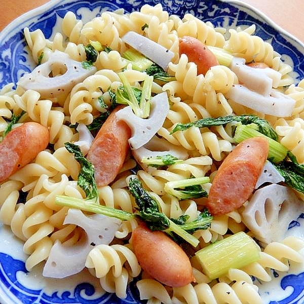 +根菜❤楽で美味しいパスタ♪（セロリ等、代用可）