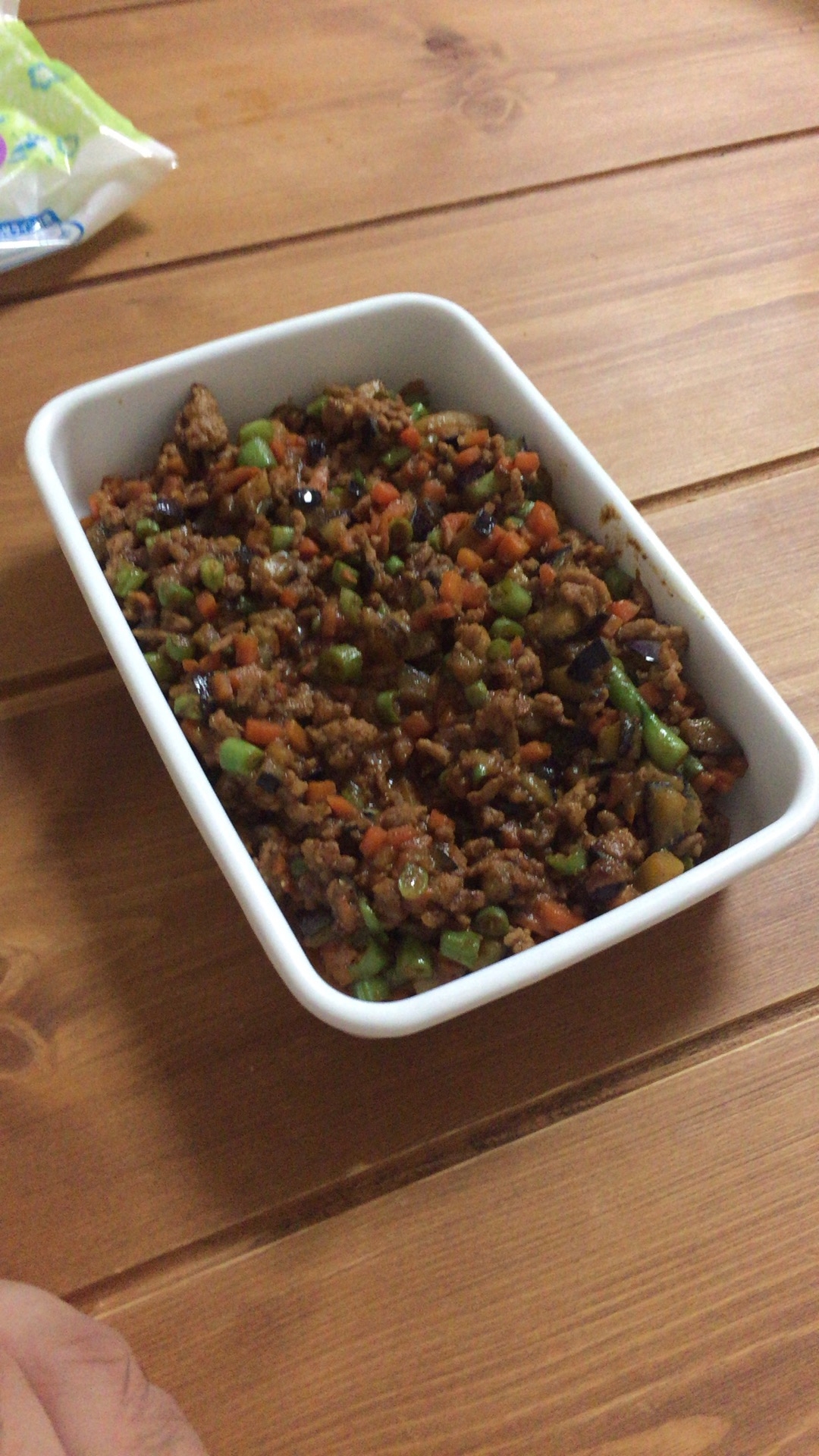 インゲンと茄子の中華味噌炒め