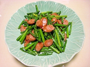 にんにくの芽とソーセージ炒め レシピ 作り方 By 08orange 楽天レシピ にんにくの芽とソーセージ炒め レシピ 作り方 By 08orange 楽天レシピ