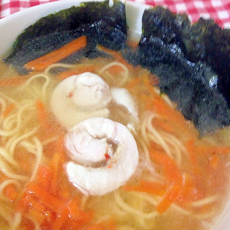 鶏ハムの塩ラーメン♡