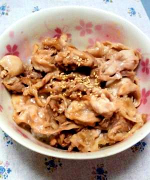 フライパン１つ☆5分で出来ちゃう激ウマ豚丼