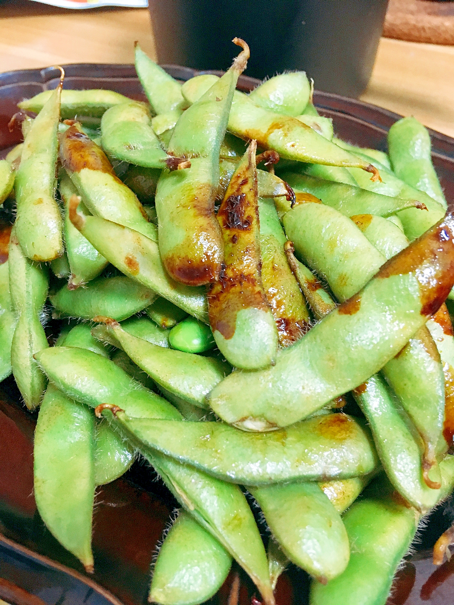 夏のおつまみ☆枝豆の出汁蒸し