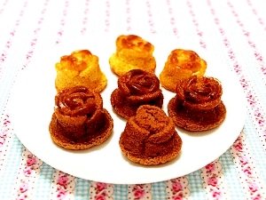 ホワイトデーに!バラ型のプチチョコレートケーキ