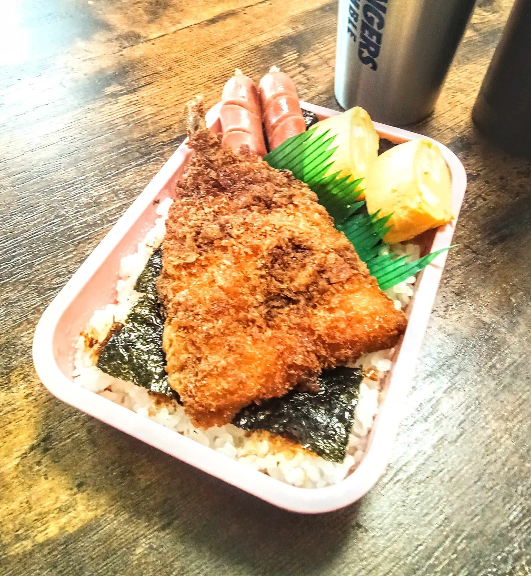 今日はお弁当!お好きなフライDeのり弁当♬