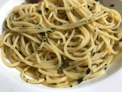 具材がなくても 我が家の お茶漬けの素パスタ レシピ 作り方 By Miyu71174 楽天レシピ