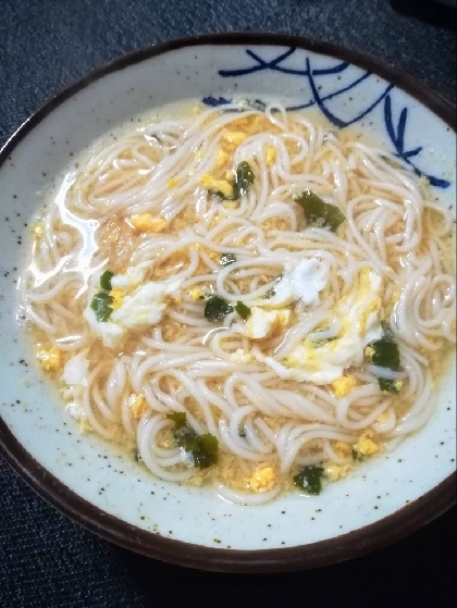 【簡単でヘルシー】ねぎと卵の煮麺