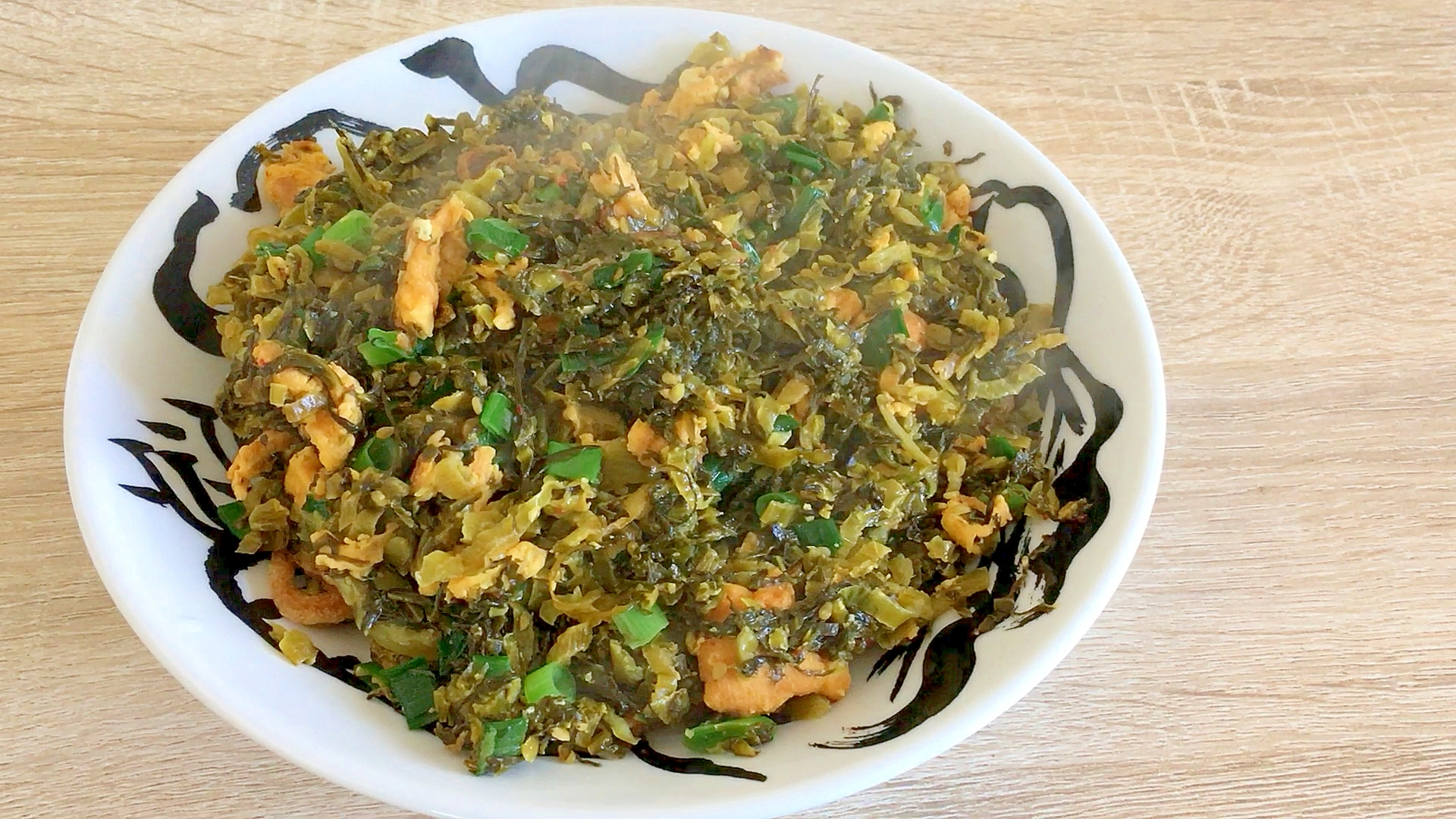 中国家庭料理、高菜と玉子の炒め