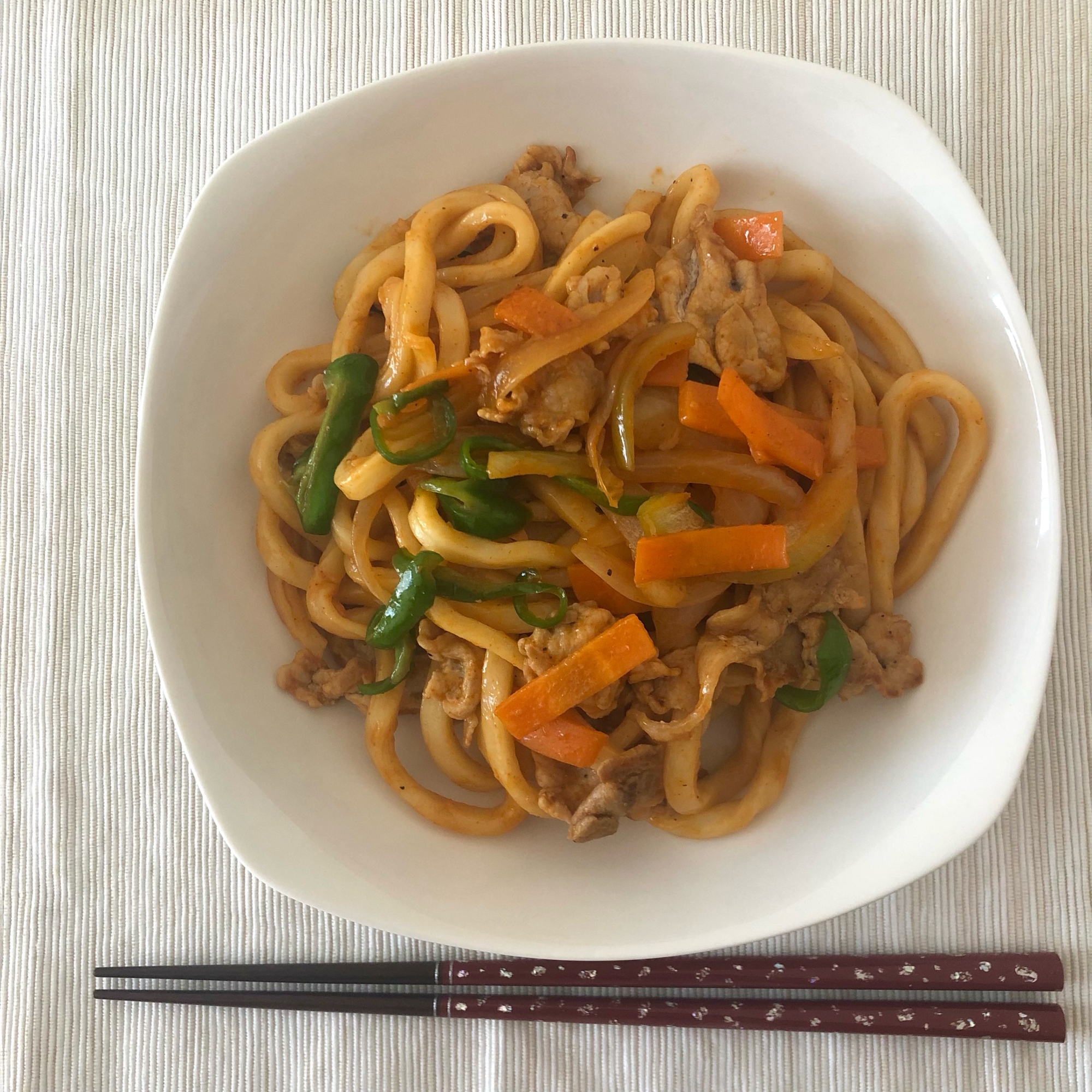 トッポギ風！もち辛焼うどん