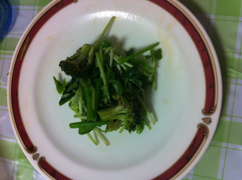 さっと簡単♬豆苗＆ブロッコリー＆小松菜の炒め物