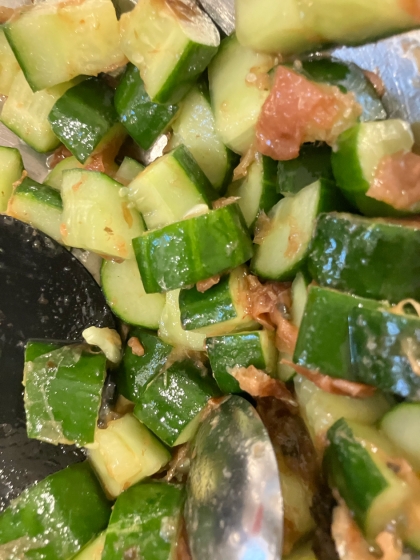 簡単あっさり☆きゅうりと長芋の梅肉和え♪