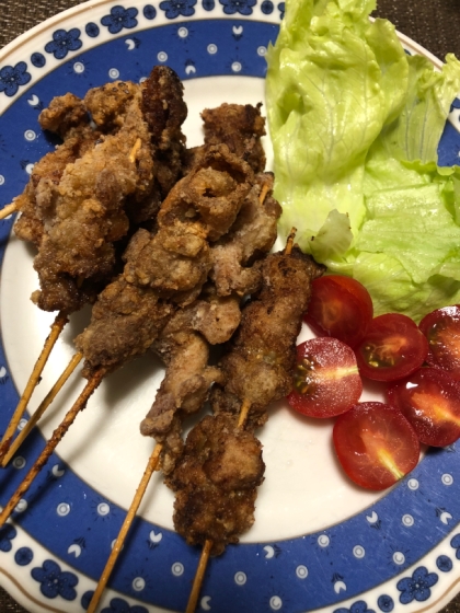 山椒風味！豚もも肉の串揚げ