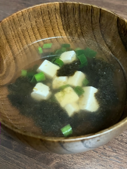 面倒な時に簡単！海苔と豆腐のスープ