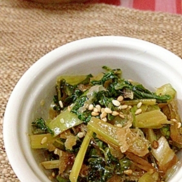 カリフラワーの葉と茎で和な一品 レシピ 作り方 By Chocola43 楽天レシピ カリフラワーの葉と茎で和な一品 レシピ 作り方 By Chocola43 楽天レシピ