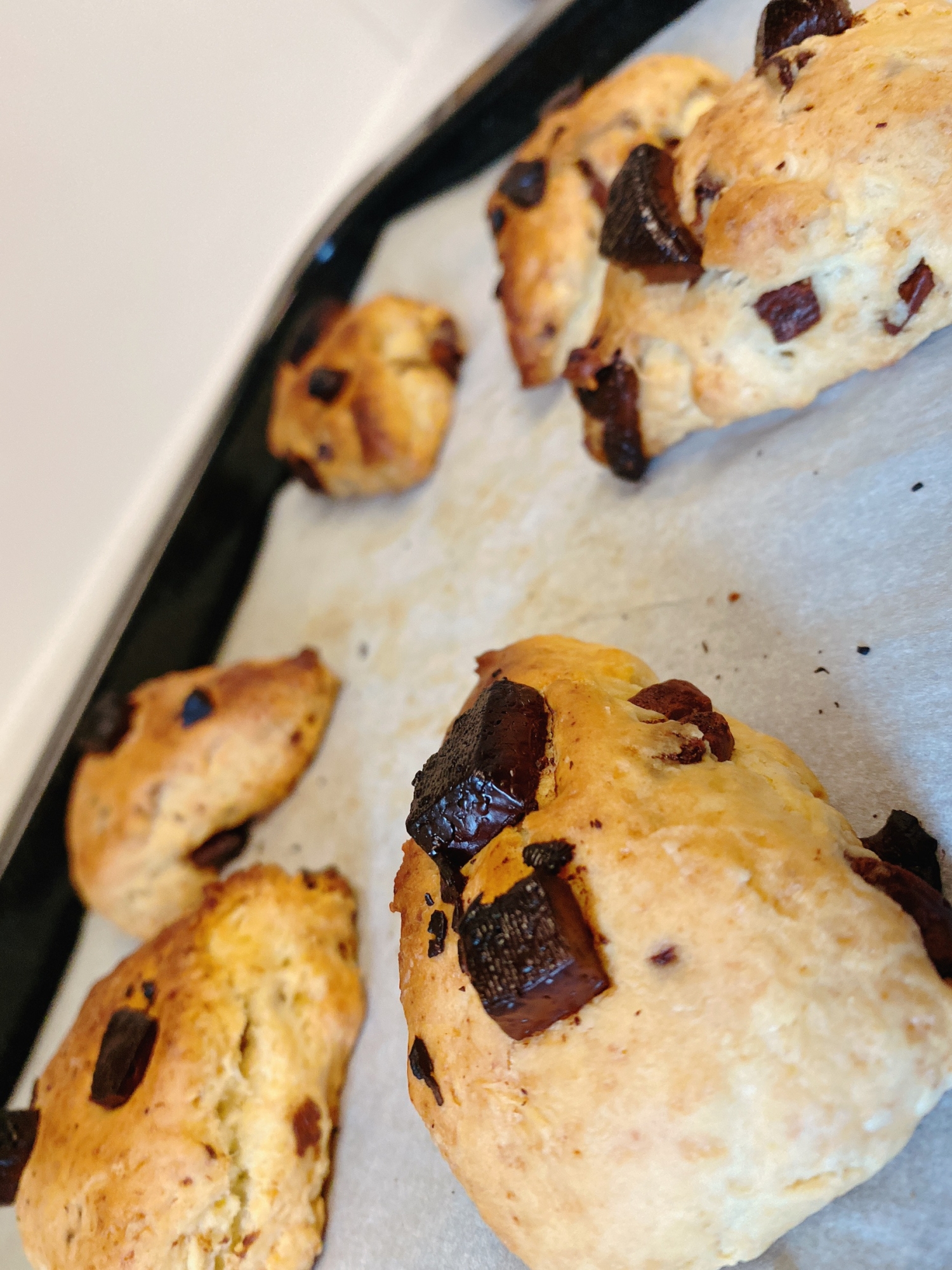 卵なし甘さ控えめ Chocolate Scones