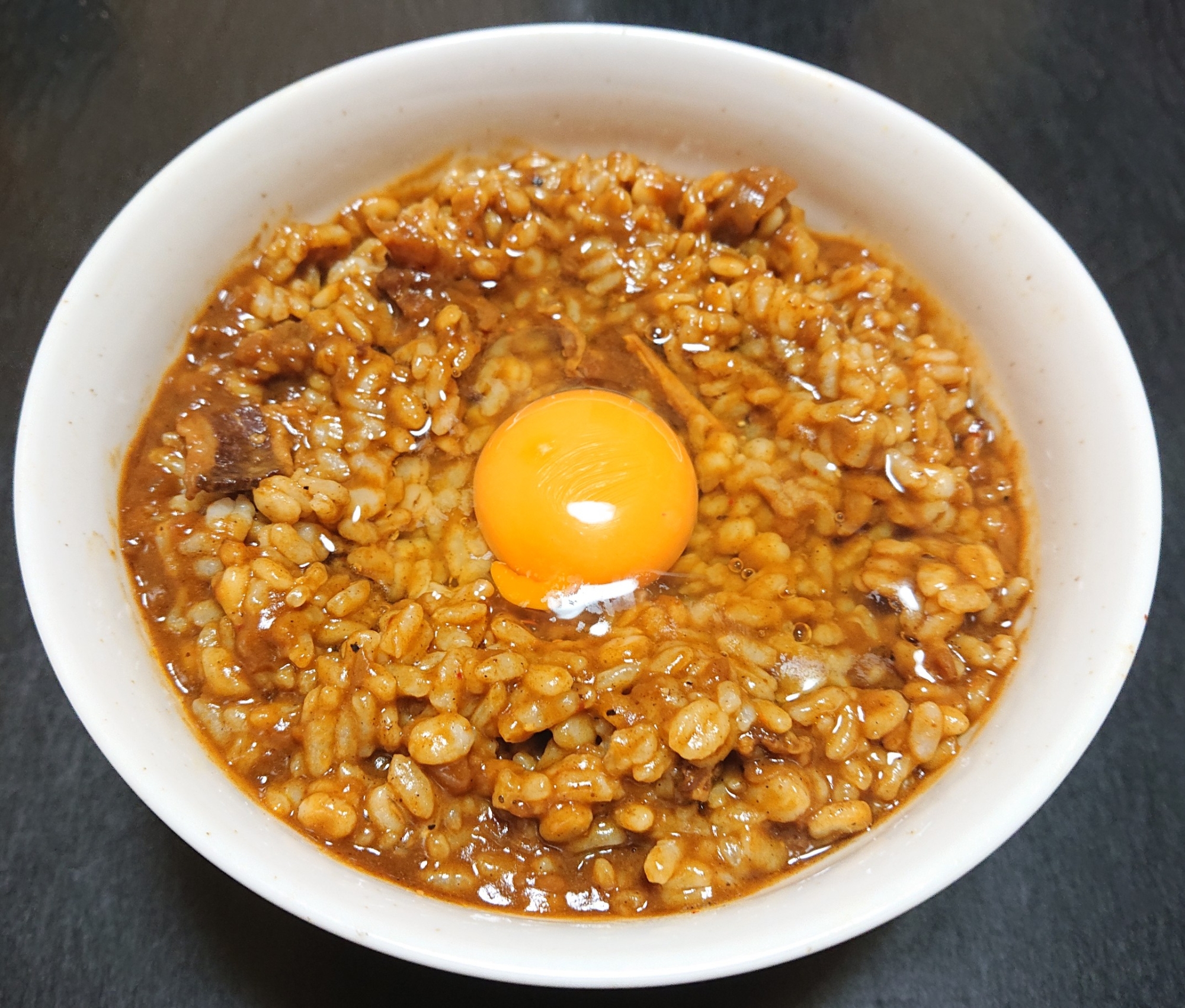 レトルトで☆大阪っぽいカレー丼(ピリ辛)