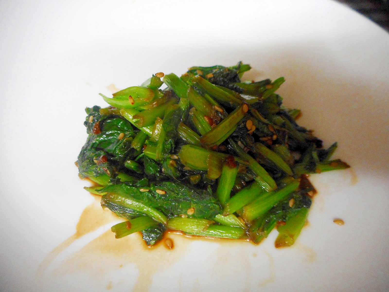 カブの葉の醤油麹炒め