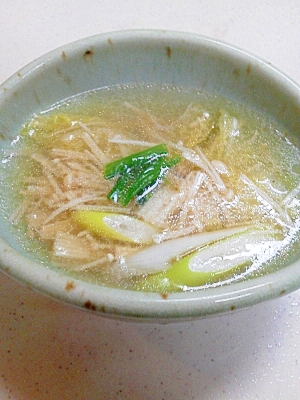 春雨とえのきの中華スープ