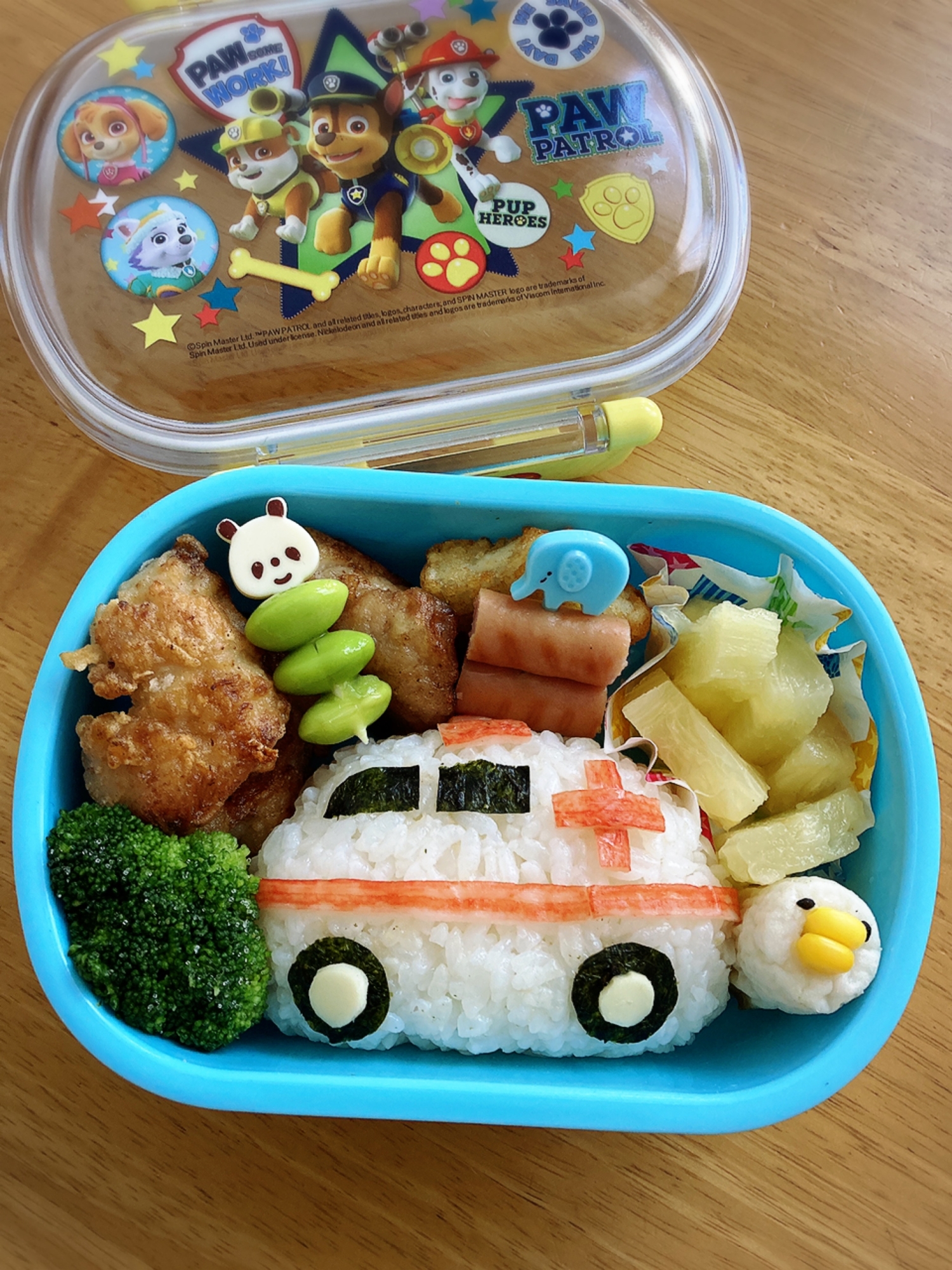 幼稚園お弁当 きゅうきゅう車 レシピ 作り方 By あやたかはるchii 楽天レシピ