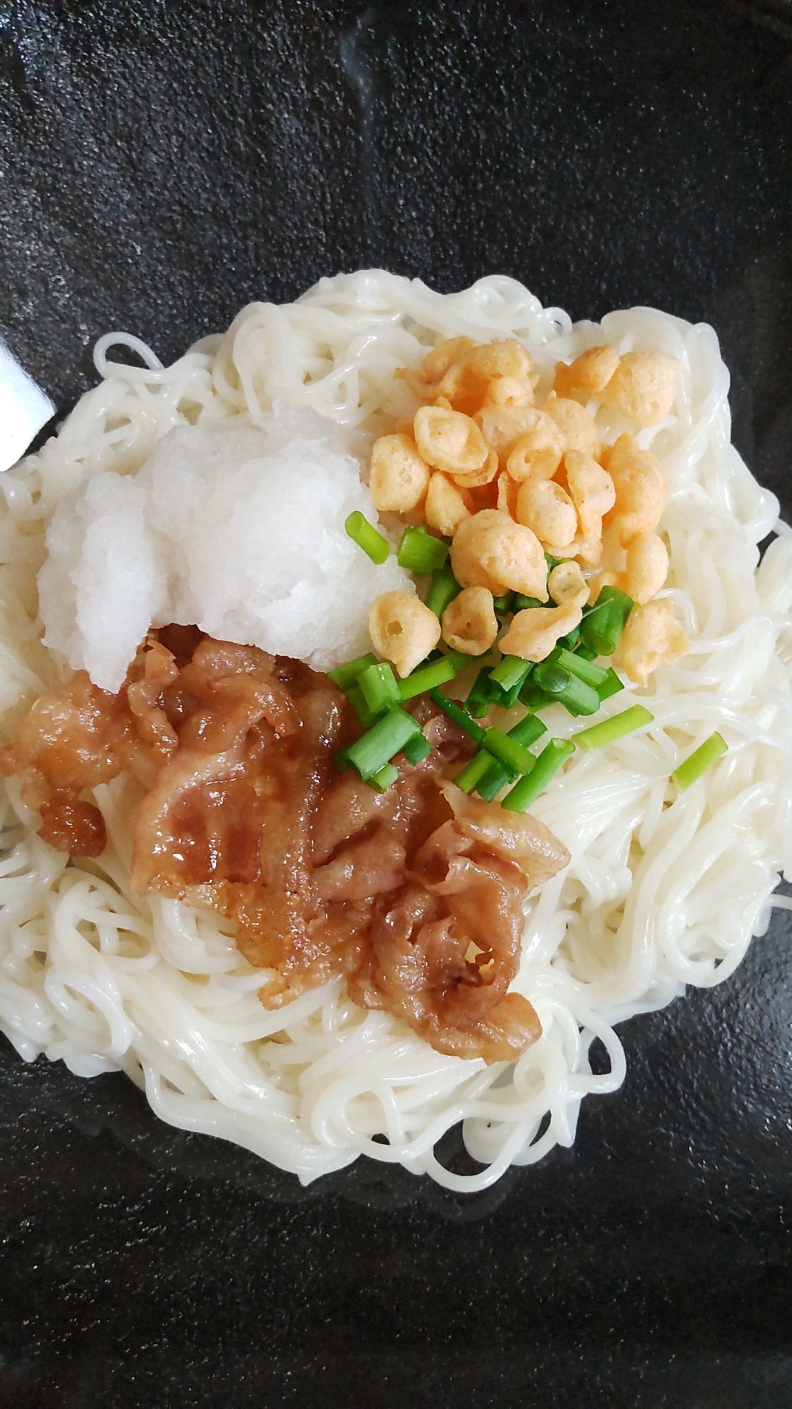 豚肉おろしそうめん