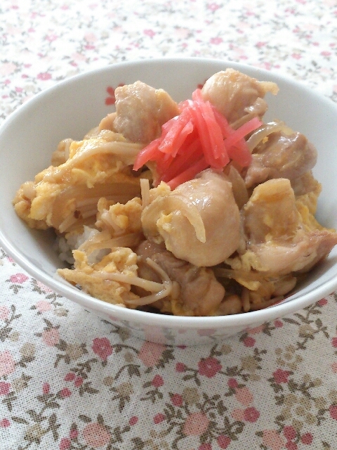 和風ドレッシングでまろやか～親子丼～