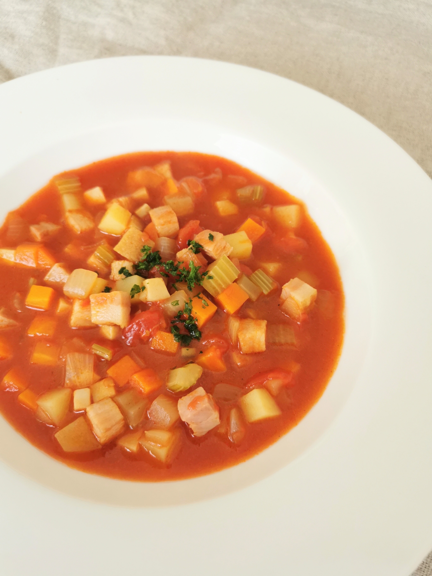 食べるスープ*ごろごろ野菜のミネストローネ