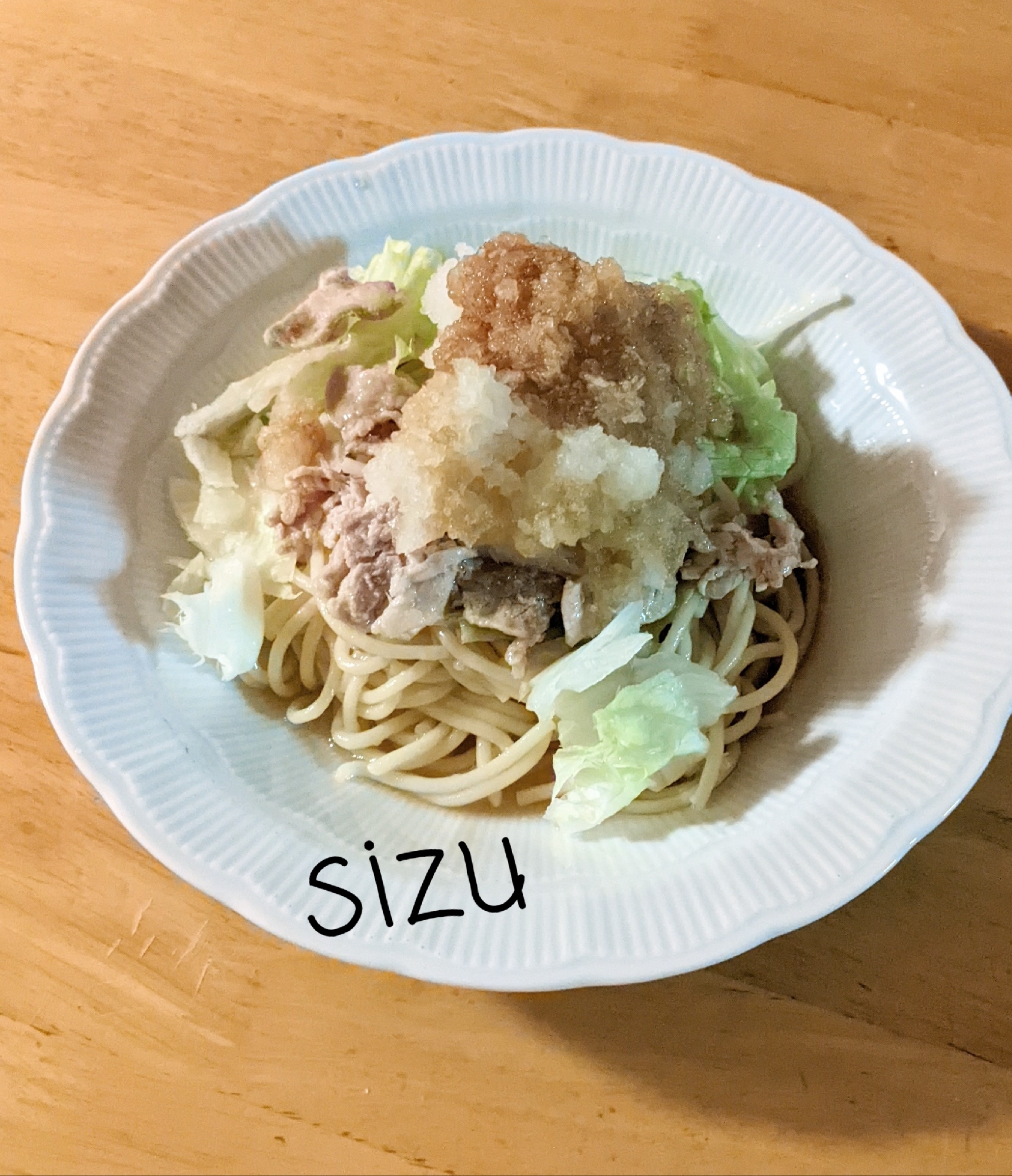 肉おろしパスタ