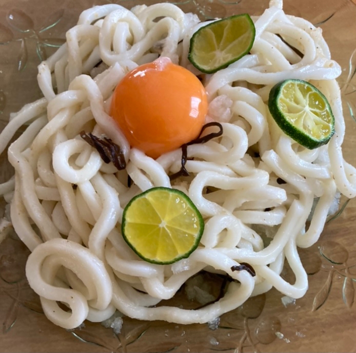 塩昆布おろし冷やしうどん