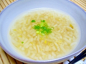 超低カロリー モヤシのとろ り中華スープ レシピ 作り方 By ノンパルンパ 楽天レシピ