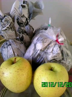 以前ぷう☆さんのブログでご紹介されていたのを思い出して、たくさんいただいた林檎の保存に活用させていただきました。これでひとまず安心です♪ありがとうございました！