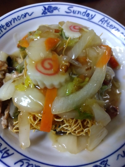 簡単♪野菜で皿うどん✧˖°かた焼きそば✧˖°